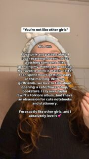 Why liking what most women like makes us less interesting?
I’m the first to have internalized this misogynistic belief. I’ve tried for so many years not to be too girly, at the risk of being mocked or considered superficial. 
As if loving pink and flouncy dresses automatically made me dumb and uninteresting. But unfortunately people will continue projecting…
We live in a world where femininity is devalued, where everything associated with women is criticized. Yet I feel a great strength in being a woman.
I feel like we should all be so proud of experiencing life as women rather than be ashamed of it.
Today, I don’t try to be different. Even less to be different from other women. On the contrary, I want to celebrate what brings us together, the gift of femininity (as it is in fact a gift and not a curse)✨
#womensupportingwomen #femininity #girlygirl