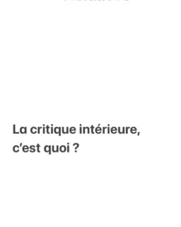 La critique intérieure, c’est quoi ? 
Pour en savoir plus, rdv le 12 avril à Marseille pour mon atelier « se libérer de la critique intérieure » ! 
Lien dans ma bio ✨
#critiqueintérieure #doutes #estimedesoi #confiancensoi #femmesfortes #emancipation