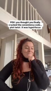 Hyperfocus in ADHD isn’t just “random motivation.” And the crash afterward isn’t laziness.

The cycle is real and comes from many different factors. One of them is stress. 

You think doing the task last minute is the only way to go? It’s actually making it worse. 

Sometimes the productivity spike comes from urgency, pressure, or the quiet need to prove worth — and that kind of fuel burns fast. 

The high looks impressive, but the drop is often the cost of running on stress instead of support.

I’ve noticed in sessions that when the “I need to be perfect / I need to be enough” pressure softens, something shifts. The energy feels steadier, more sustainable.

Consistency with ADHD isn’t about trying harder. It’s about lowering the stress baseline and not relying on fear to create momentum.

It’s not about more pressure. It’s about more safety.

#adhdisreal #hyperfocus #burnout #tdah #productivity