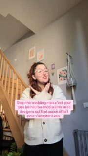 Tu es neuroa et tu réalises que tu passes ton temps à t’adapter aux autres, à faire des efforts pour être compris·e, à masquer certaines parties de toi pour ne pas déranger…
…alors que tes « ami·es » ne font même pas la moitié du chemin pour te comprendre. 🫂
Alors oui, parfois, il faut arrêter le mariage, arrêter de romantiser des amitiés à sens unique et arrêter de croire qu’il faut mériter sa place en faisant toujours plus d’efforts 🫶🏻
Tu mérites des amitiés dans lesquelles tu n’as pas besoin de t’épuiser pour être accepté·e ☀️
Des personnes qui cherchent à te comprendre au lieu de te demander constamment de t’adapter. ✨
Des liens où tu peux être pleinement toi, sans avoir à t’excuser d’exister. 🤍
À tous les neuroA qui ont fini par croire qu’ils étaient « trop » : vous n’êtes pas trop.
Vous êtes peut-être simplement entouré·es de personnes qui ne vous rencontrent pas à mi-chemin.
Et vous méritez tellement mieux. 🫶🏻
#neuroatypie #anxiétésociale #peoplepleaser #unmasked #audhd