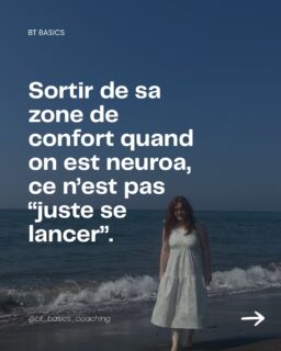 Sortir de sa zone de confort quand on est neuroa, ce n’est pas “juste se lancer”. 🌱

On entend souvent « force-toi », « jette-toi à l’eau ». Mais pour beaucoup d’entre nous, sortir du connu peut aussi vouloir dire se dérégler, perdre pied ou être activé·e.

Quand je suis partie seule à l’étranger, loin de toutes mes habitudes, j’ai énormément appris sur moi. Mais ça a été possible parce que j’ai appris à le faire en sécurité : en gardant des repères, en dosant, en m’écoutant et en prévoyant du temps pour récupérer.

En tant que coach neuroa, c’est ce que je défends : on n’élargit pas sa zone de confort contre soi, mais en s’appuyant dessus. 💛

💌DM moi “COACHING” pour découvrir comment je peux t’aider à avancer à ton rythme, sans danger pour ton système nerveux

Et toi, qu’est-ce qui t’aide à te sentir en sécurité quand tu sors du connu ? Dis-le-moi en commentaire 👇

#getoutofyourcomfortzone #neurodivergentcoach #nervoussystemreset #anxiété #confianceensoi
