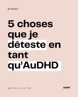 Ça paraît être des choses anodines mais ce sont typiquement ce genre de petites compensations du quotidien qu’on oublie et qui nous pompent toute notre énergie.
Tes limites ne sont pas des caprices. La paralysie exécutive, la surcharge sensorielle, le camouflage sociale, les problèmes d’organisation et de perception du temps : tout ça c’est réel et ça pèse.
Apprendre à les repérer et à réorganiser sa vie pour les intégrer n’est pas facile mais c’est un travail qui en vaut le coup.
C’est exactement que ce que j’aide mes clientes à faire lors de mes accompagnements.
Si ça t’intéresse, DM moi COACHING pour en savoir plus, ou télécharge mon guide gratuit (lien en bio) pour avoir un aperçu de ce à quoi pourrait ressembler nos séances 😉
#audhd #boundariesarehealthy #autisme #tdah