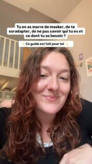 Lien en bio pour télécharger mon guide ✨📩

#masking #neurodivergent #hypersensible #lifecoaching